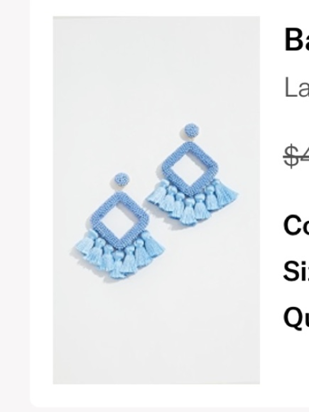 BaubleBar Laniyah Statement Earrings